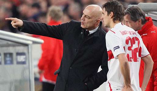 Christian Gross (l.) übernahm 2009 das Traineramt beim VfB Stuttgart von Markus Babbel
