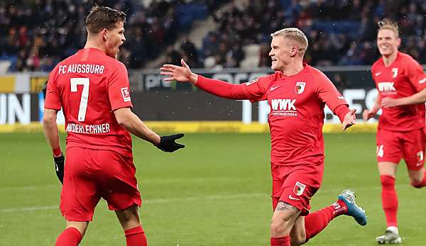 Philipp Max und Florian Niederlechner waren zwei der prägenden Gesichter des FC Augsburg in der Hinrunde.