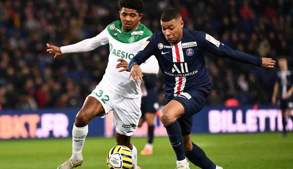 Kylian Mbappe siegte mit PSG im Ligapokal gegen St. Etienne mit 6:1.