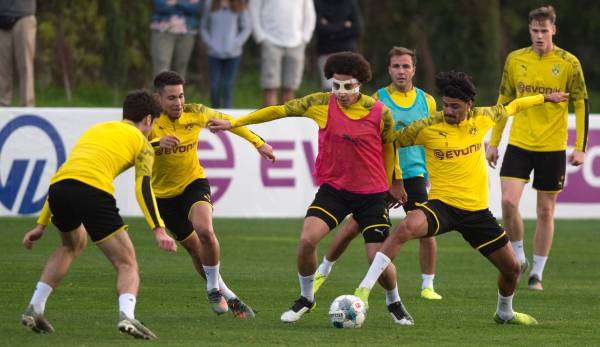 Beim BVB ging es bereits in den Trainingsspielen zur Sache.