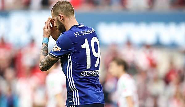 Frust pur: Guido Burgstaller vom FC Schalke 04 wartet seit 1115 Bundesliga-Minuten auf einen Treffer.