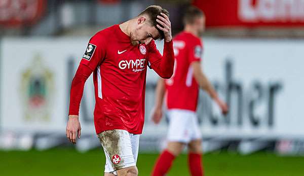 Enttäuschte Gesichter: Der FCK kam gegen Großaspach nicht über ein 0:0 hinaus.