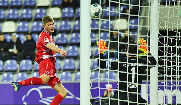 Fabian Klos hatte noch die größte Chance für Arminia Bielefeld.