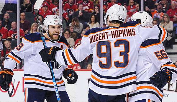 Leon Draisaitl hat gegen Calgary vier Assists verbucht.