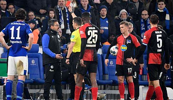 David Wagner flog mit Rot vom Platz.