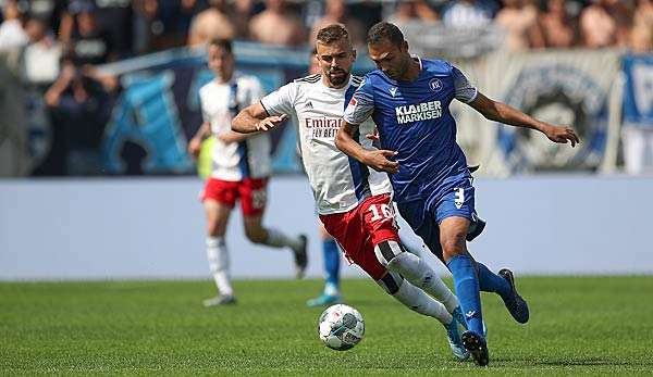 Der Karlsruher SC ist beim Hamburger SV zu Gast.