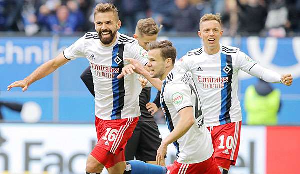 Lukas Hinterseer erzielte beide Tore für den HSV.