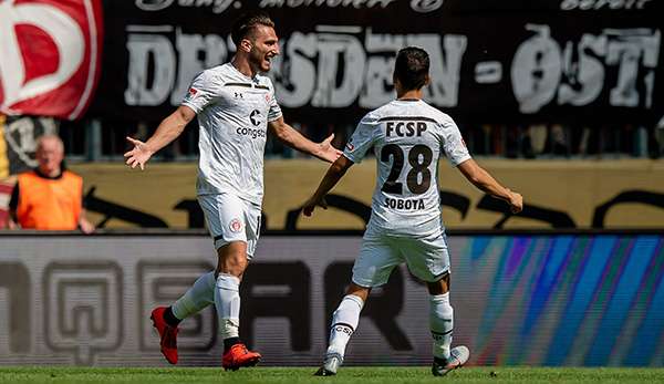 Dimitris Diamantakos und Waldemar Sobota erzielten zusammen alle drei Tore für St. Pauli beim 3:3-Remis gegen Dynamo Dresden.