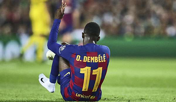 Ousmane Dembele fällt sechs Monate aus.