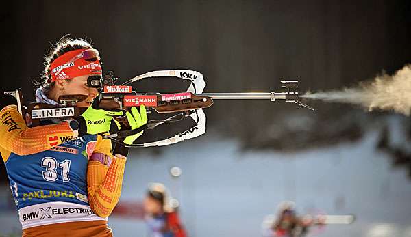 Denise Herrmann und die deutschen Biathleten kämpfen bei der Weltmeisterschaft in Antholz um die Medaillen.