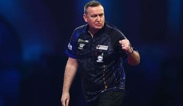 Glen Durrant trifft am 2. Spieltag der Premier League auf Fallon Sherrock.