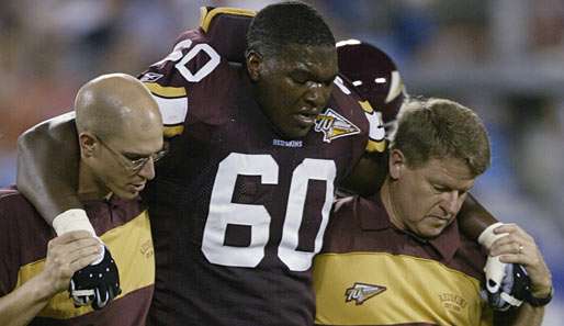 Chris Samuels wurde im Jahr 2000 an Position drei des NFl-Drafts gezogen