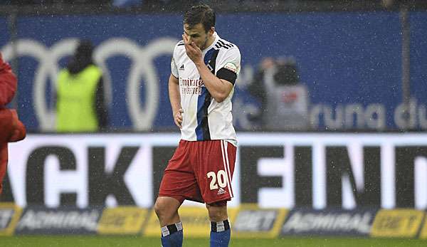 Der HSV nach dem verlorenem Stadtderby gegen St. Pauli am vergangenem Spieltag.