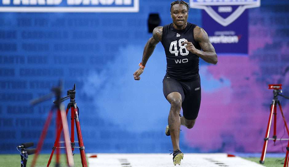 Henry Ruggs lief bei der Scouting Combine die viertschnellste 40-Zeit seit 1999.