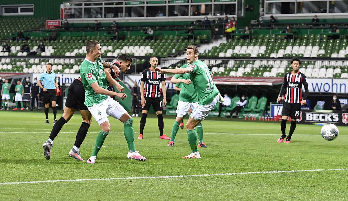 Eintracht Frankfurt setzte sich gegen Werder Bremen durch.