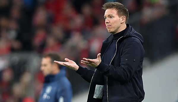 Hat trotz 3-Punkte-Rückstand Angriffslust: Leipzig-Trainer Julian Nagelsmann.