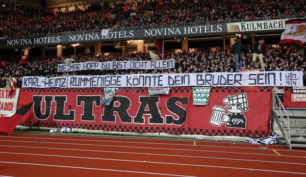 Die Ultras des 1. FC Nürnberg vergleichen Karl-Heinz Rummenigge mit Dietmar Hopp.