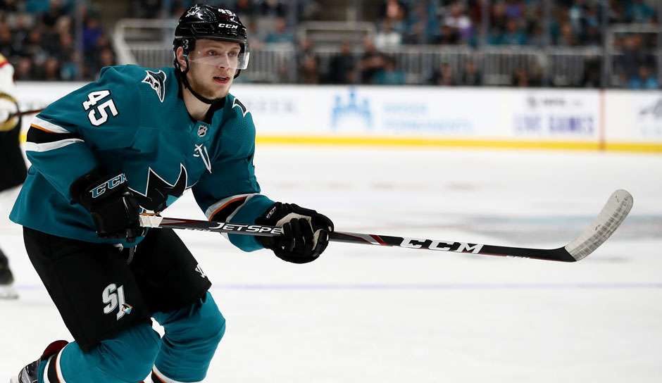 Lean Bergmann überzeugte trotz der Niederlage seiner San Jose Sharks gegen die Colorado Avalanche.