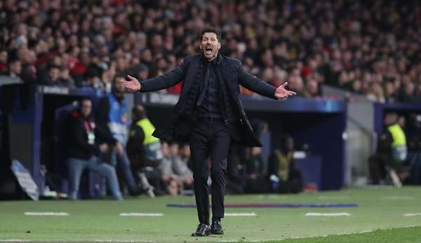 Diego Simeone ließ seine Mannschaft im Hinspiel viel verteidigen.