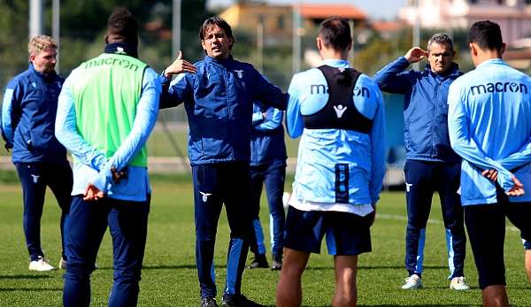 Lazio Rom erntet Kritik für die Wiederaufnahme des Trainings.