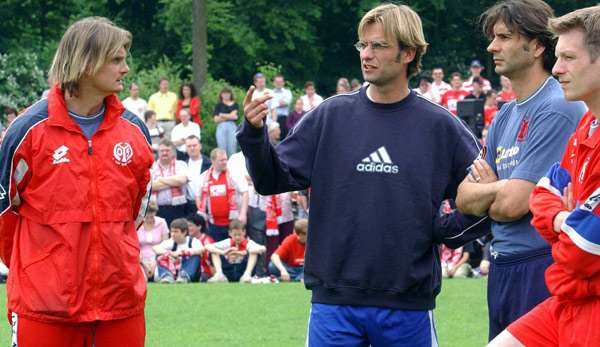 Torwarttrainer Stephan Kuhnert (l.) zusammen mit Jürgen Klopp.