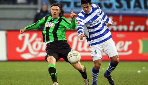 Djordje Rakic (l.) traf in der 84. Minute zum entscheidenden 1:0