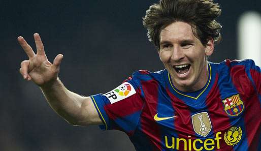 Lionel Messi erzielte am Wochenende seinen vierten Hattrick für Barcelona