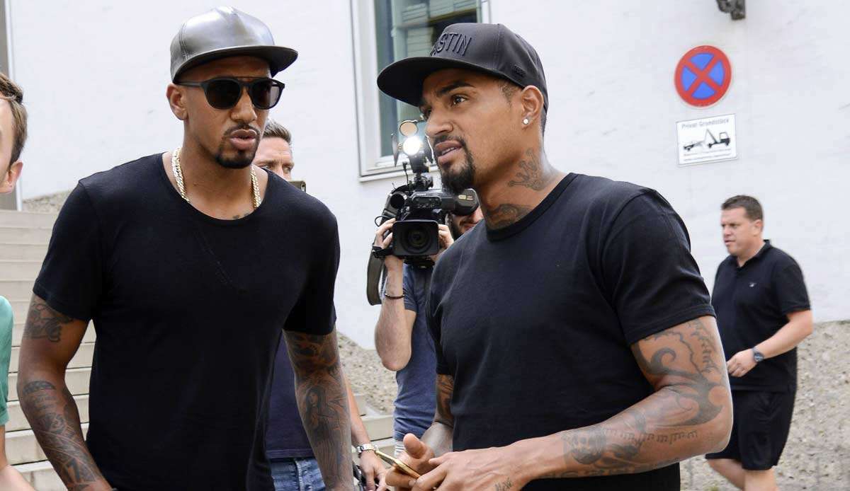 Jerome (l.) und Kevin-Prince Boateng begannen ihre Karriere gemeinsam bei Hertha BSC.