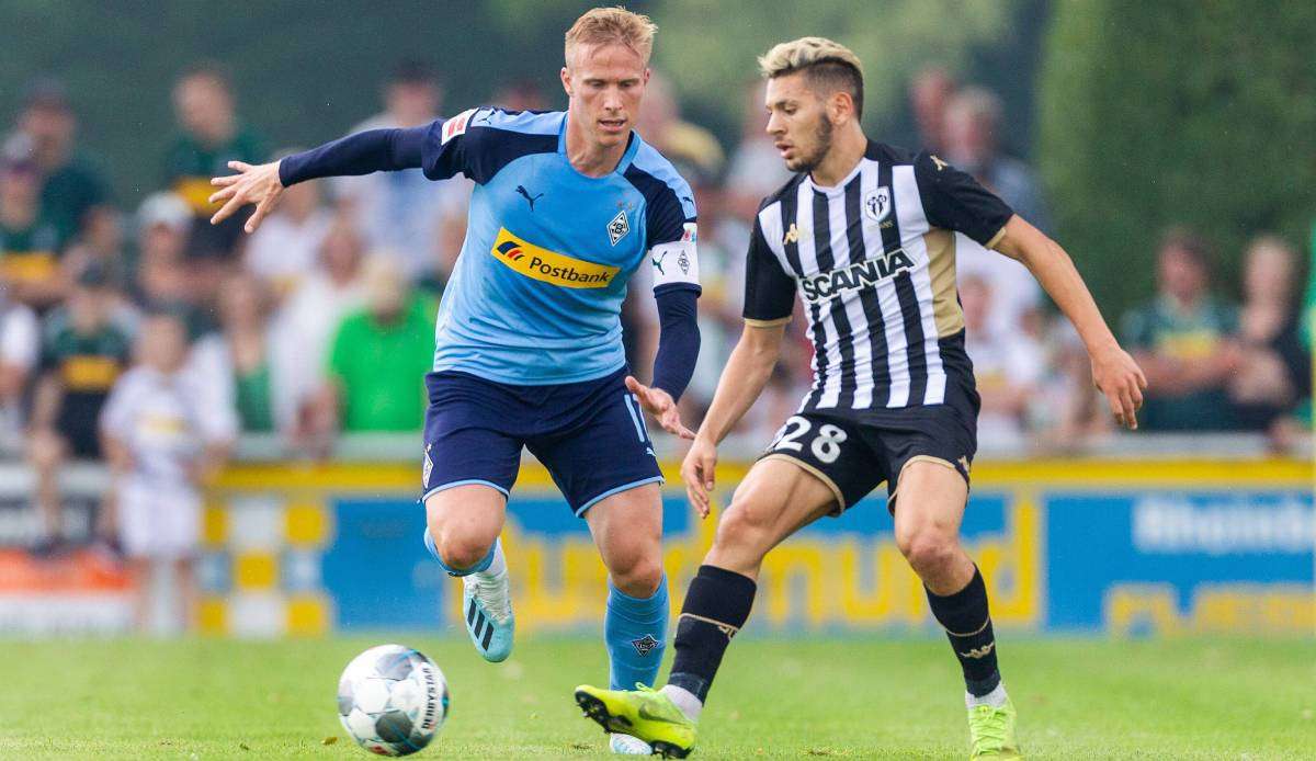 Farid El Melali spielte in der Vorbereitung mit Angers gegen Borussia Mönchengladbach.