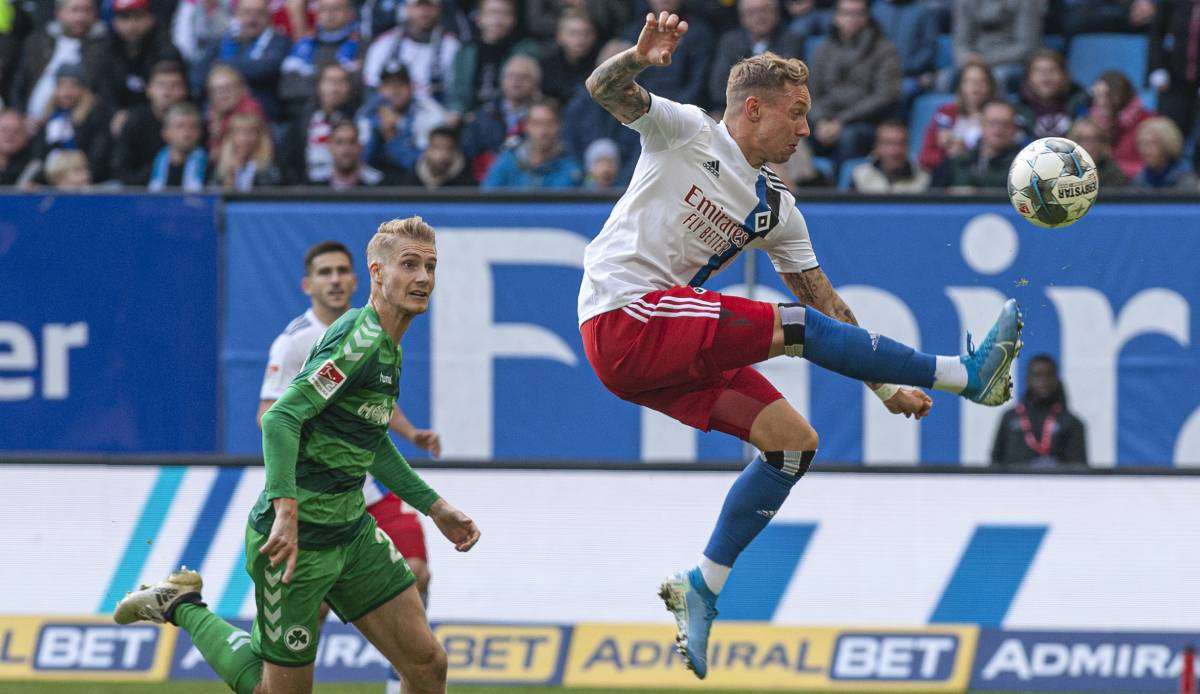 Greuter Fürth spielt am Sonntag gegen den Hamburger SV.