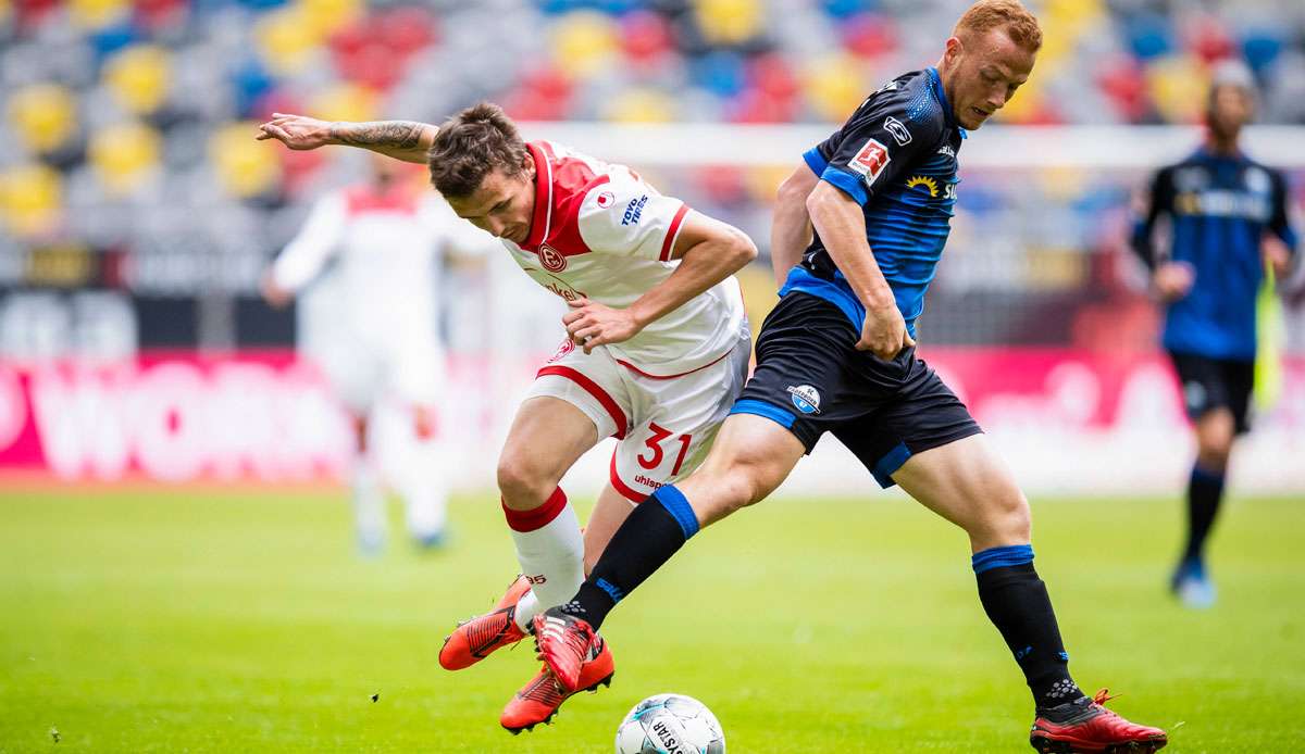 Fortuna Düsseldorf und der SC Paderborn schenkten sich nichts.