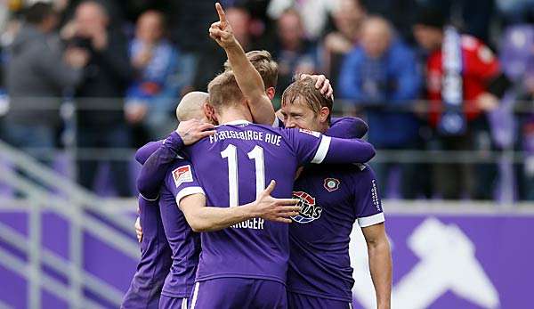 Erzgebirge Aue empfängt heute den SV Sandhausen.