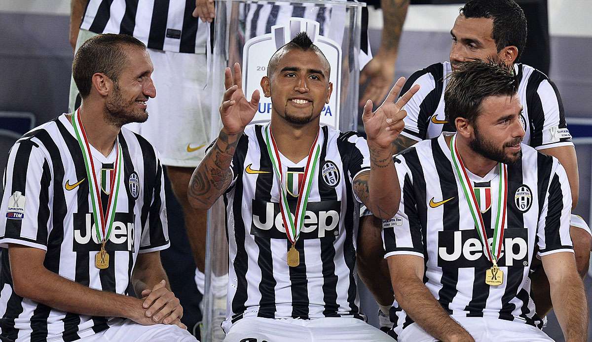 Giorgio Chiellini spielte zwischen 2011 und 2015 bei Juve mit Arturo Vidal zusammen.