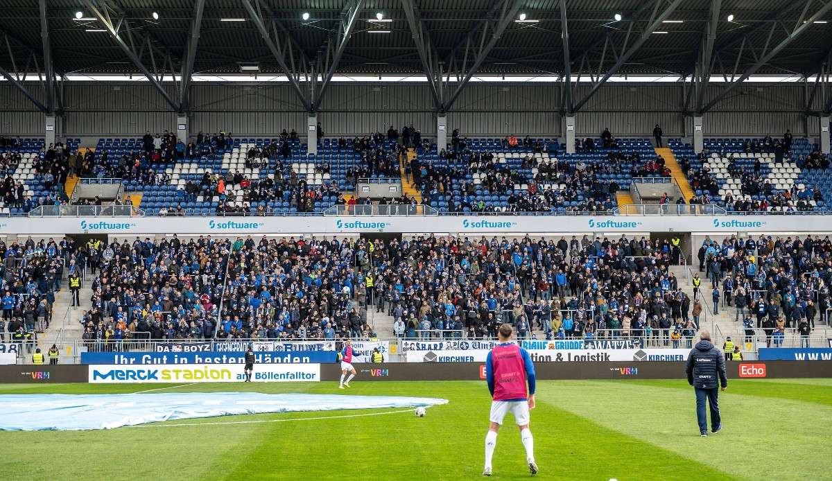 So sah das Stadion von Darmstadt 98 vor der Coronapause aus, nun wird es komplett leer sein.