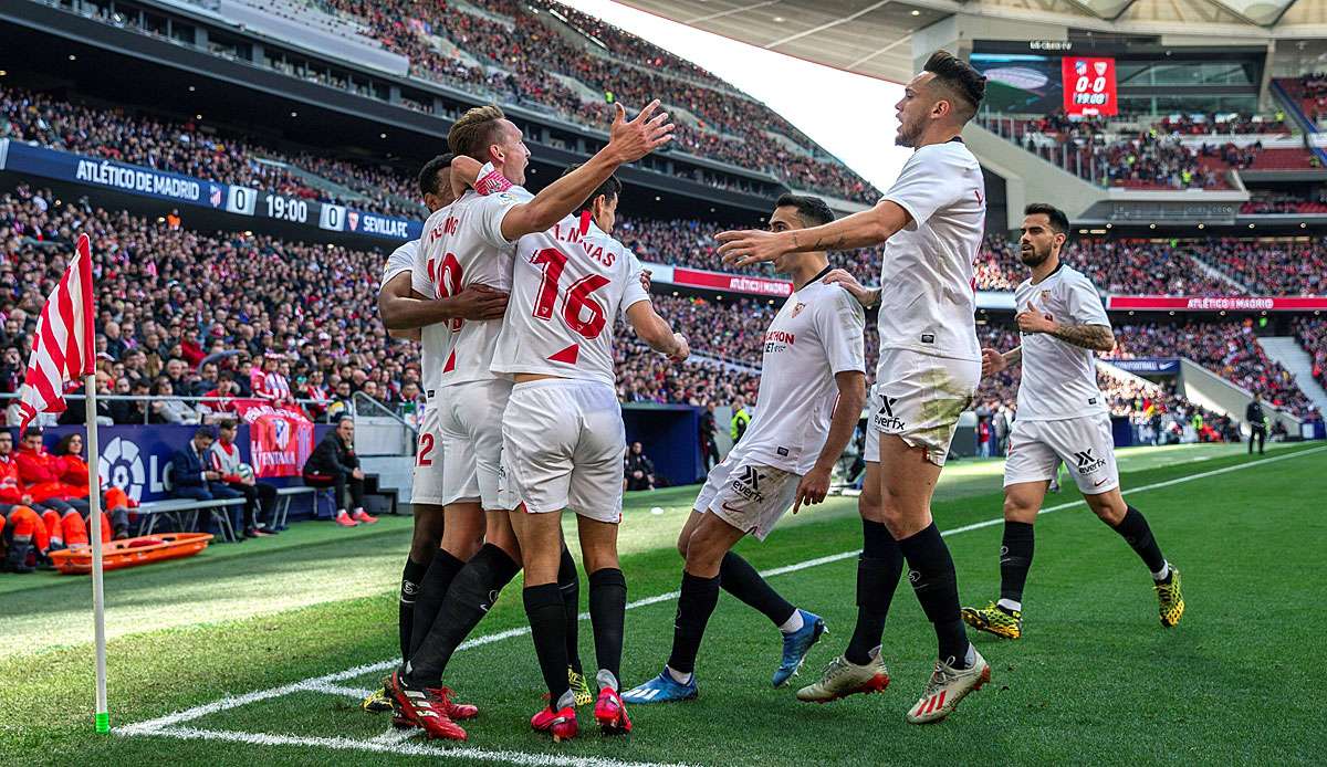 Die FC-Sevilla-Profis um Luuk de Jong verstießen gegen die Corona-Beschränkungen.