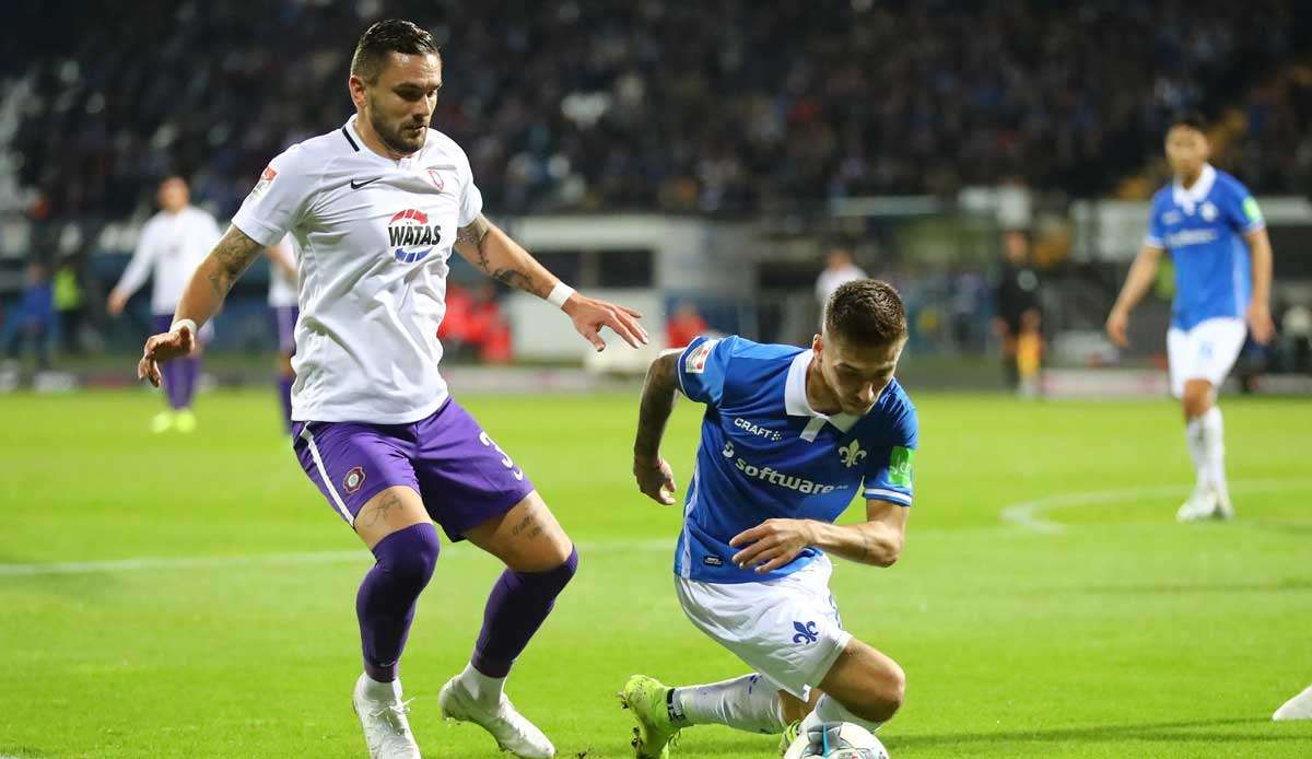 Erzgebirge Aue empfängt am 28. Spieltag SV Darmstadt.