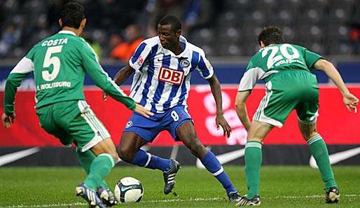 Das Hinspiel zwischen Hertha BSC und Wolfsburg in Berlin endete im Oktober 0:0