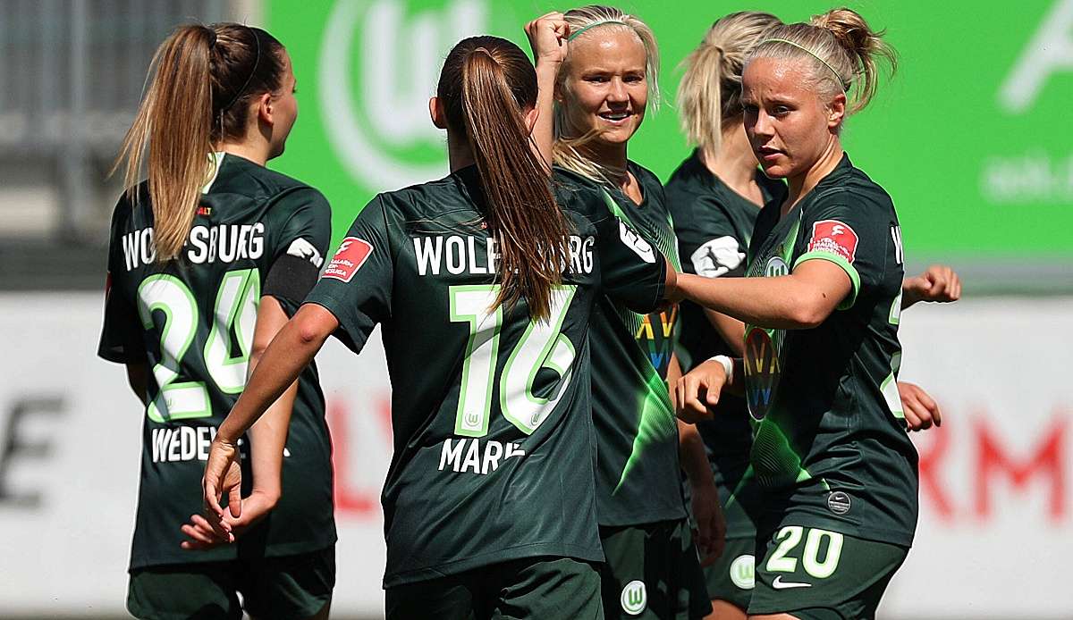 Titelverteidiger Wolfsburg setzte sich mühelos mit 4:0 gegen den 1. FC Köln durch.