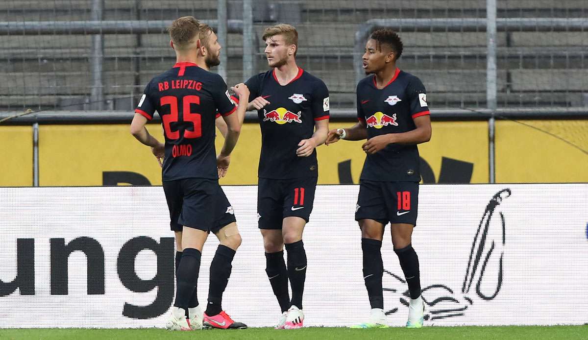 RB Leipzig bejubelt einen Auswärtssieg beim 1. FC Köln.