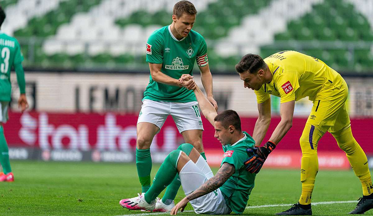 Trotz des Rückschlags gegen Frankfurt sind die Bremer laut Trainer Florian Kohfeldt noch lange nicht ausgeknockt.