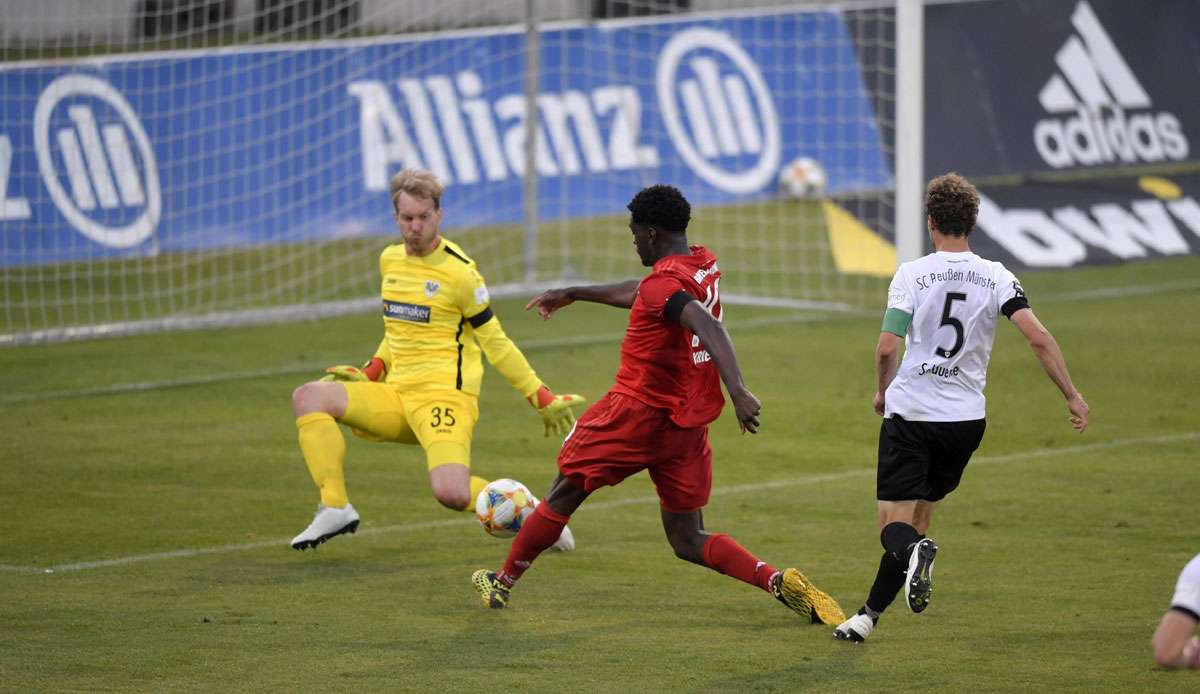 Preußen Münster verlor gegen den FC Bayern II mit 2:3.