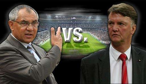 Der Kampf um den Pokalsieg und die Meisterschaft: Felix Magath (l.) und Louis van Gaal 