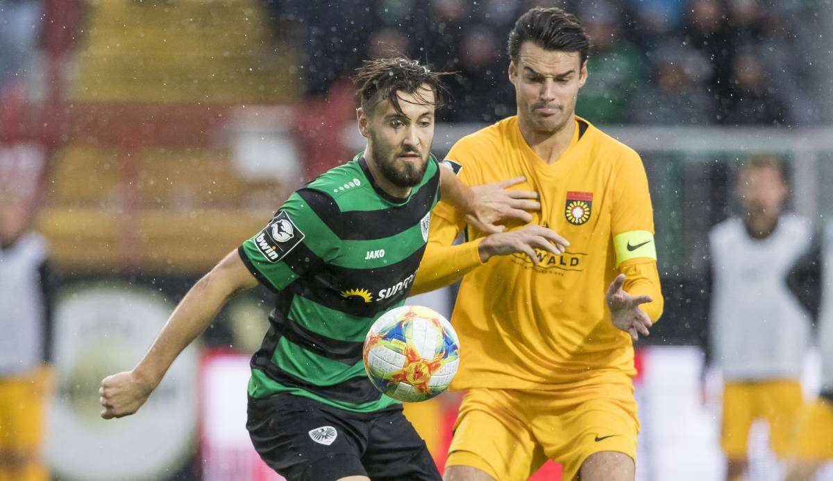 Sonnenhof Großaspach und Preußen Münster trennen in der Tabelle acht Punkte.