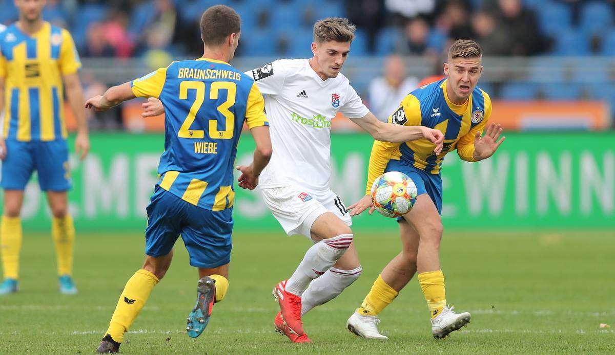 Die SpVgg Unterhaching und Eintracht Braunschweig trennten sich in der Hinrunde 0:0.