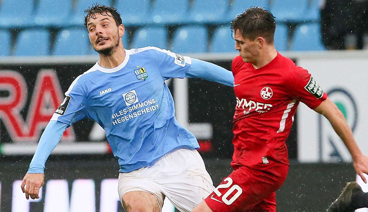 Der Chemnitzer FC gewann das Hinspiel mit 3:1 gegen Kaiserslautern.