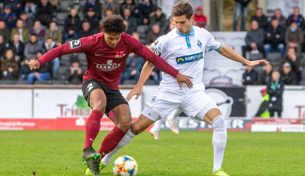 Waldhof Mannheim gewann das Hinspiel gegen Sonnenhof Großaspach deutlich