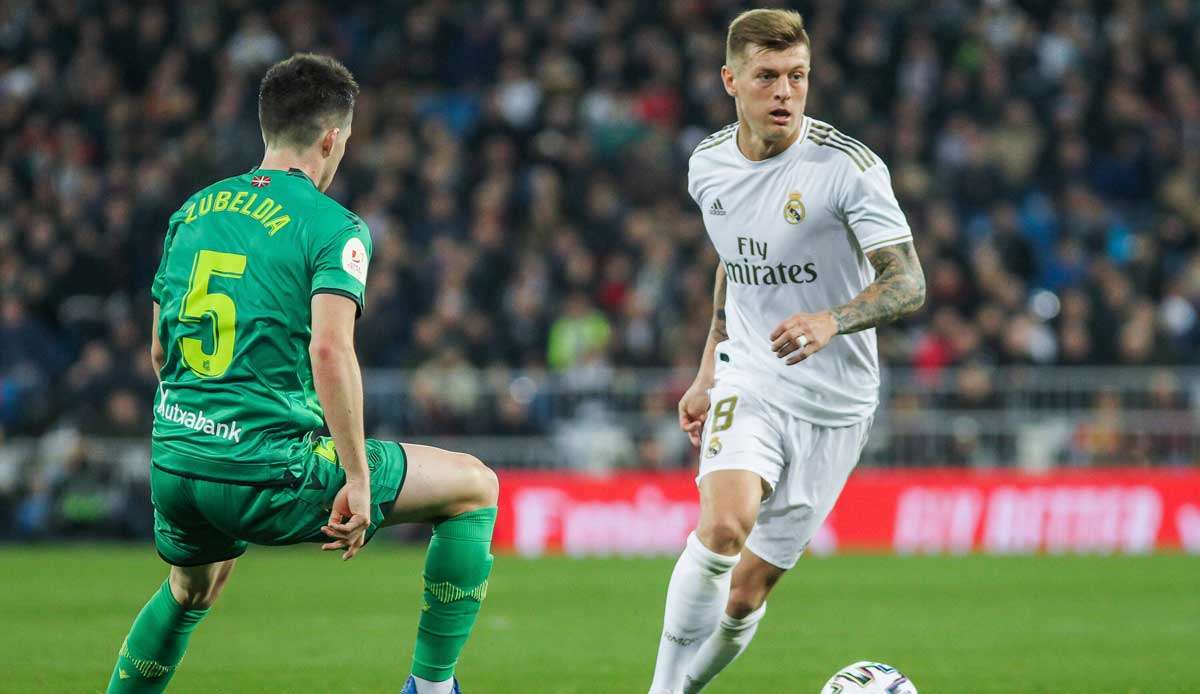 Toni Kroos und Real Madrid sind in La Liga bei Real Sociedad zu Gast.