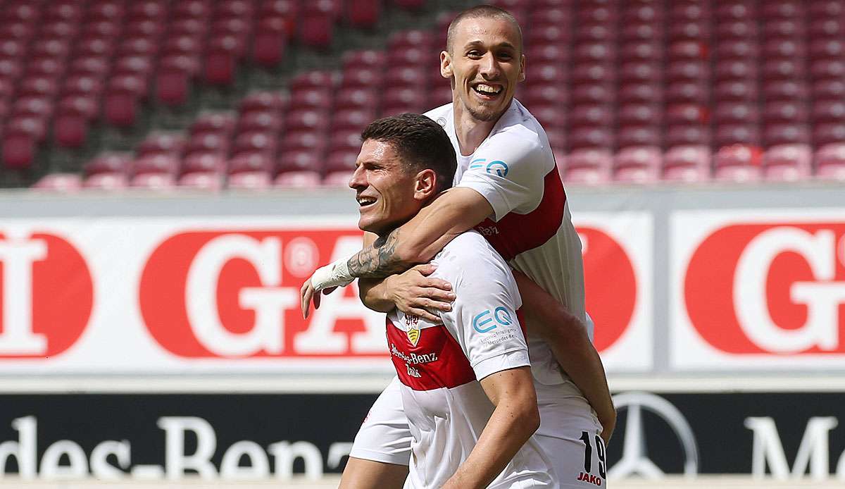 Mario Gomez erzielte in seinem letzten Spiel für den VfB Stuttgart einen Treffer.