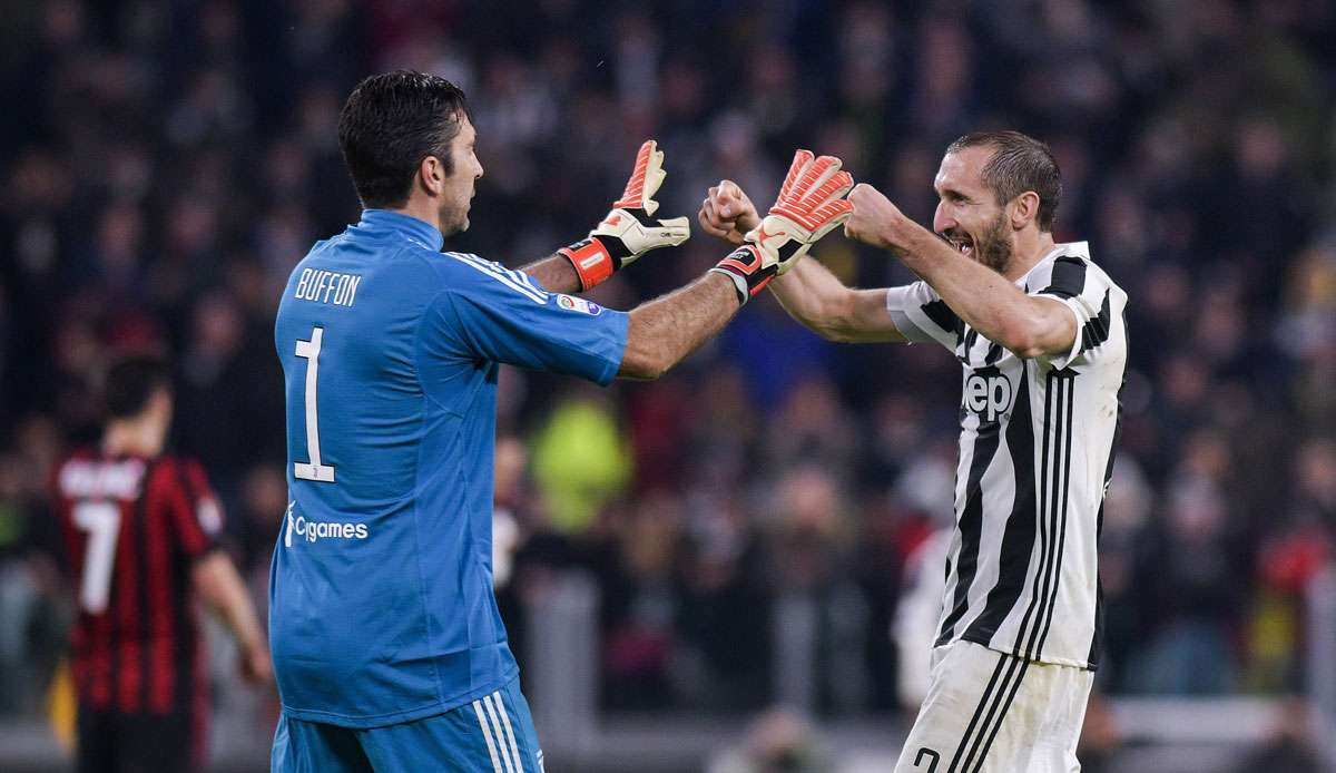 Juve verlängert mit Buffon und Chiellini.