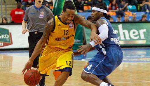 Rashad Wright (l.) war mit 15 Zählern erfolgreichster Werfer bei Alba Berlin
